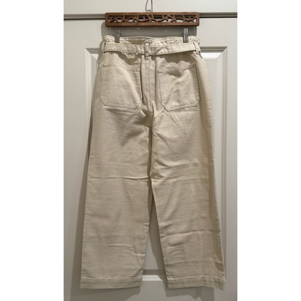 J. Crew Factory Cropped Twill Paper-Bag Pant - Picture 4 of 6